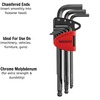 Teng Tools 1499MM- 9 Piece Metric Hex Key Set -Chrome Moly 1499MM